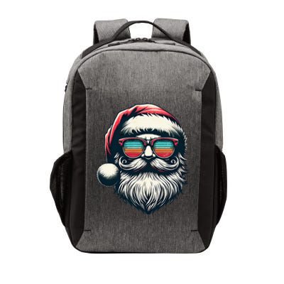 Santa Face Retro Sunglasses Christmas Xmas Vector Backpack