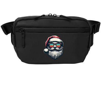 Santa Face Retro Sunglasses Christmas Xmas Crossbody Pack