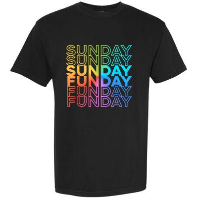 Sunday Funday Rainbow Fade Color Party Garment-Dyed Heavyweight T-Shirt