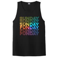 Sunday Funday Rainbow Fade Color Party PosiCharge Competitor Tank