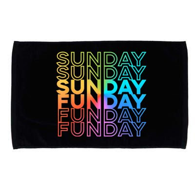 Sunday Funday Rainbow Fade Color Party Microfiber Hand Towel