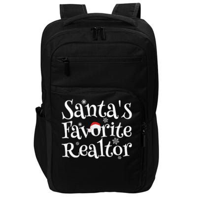 SantaS Favorite Realtor Christmas Funny Gift Funny Gift Impact Tech Backpack