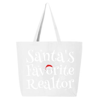 SantaS Favorite Realtor Christmas Funny Gift Funny Gift 25L Jumbo Tote