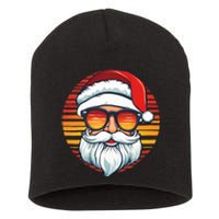 Santa Face Retro Sunglasses Christmas Xmas Short Acrylic Beanie