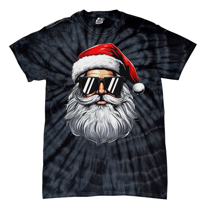 Santa Face Retro Sunglasses Christmas S For Tie-Dye T-Shirt