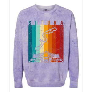 Suzuka Formula Racing Track Circuit Fan Colorblast Crewneck Sweatshirt