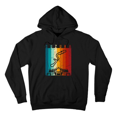 Suzuka Formula Racing Track Circuit Fan Hoodie