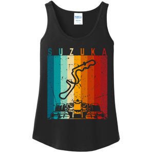 Suzuka Formula Racing Track Circuit Fan Ladies Essential Tank