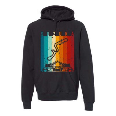 Suzuka Formula Racing Track Circuit Fan Premium Hoodie