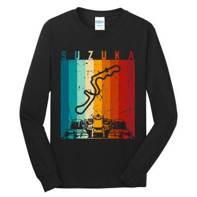 Suzuka Formula Racing Track Circuit Fan Tall Long Sleeve T-Shirt