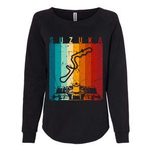 Suzuka Formula Racing Track Circuit Fan Womens California Wash Sweatshirt