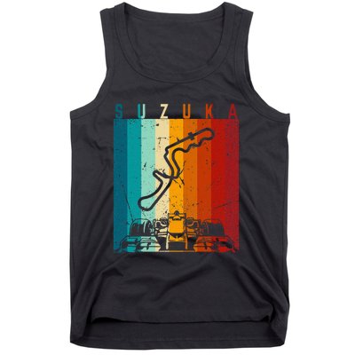 Suzuka Formula Racing Track Circuit Fan Tank Top