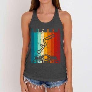 Suzuka Formula Racing Track Circuit Fan Women's Knotted Racerback Tank