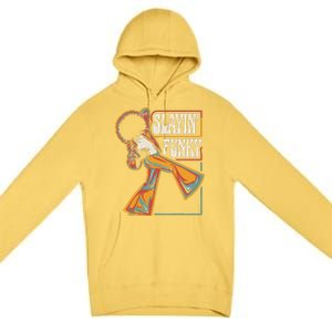 Slayin Funky Retro 1970s Afro Disco Soul Music Premium Pullover Hoodie