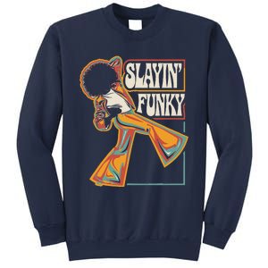 Slayin Funky Retro 1970s Afro Disco Soul Music Sweatshirt