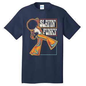 Slayin Funky Retro 1970s Afro Disco Soul Music Tall T-Shirt