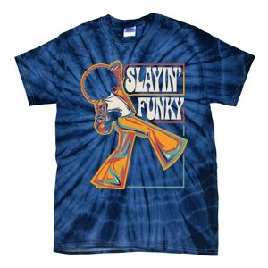 Slayin Funky Retro 1970s Afro Disco Soul Music Tie-Dye T-Shirt