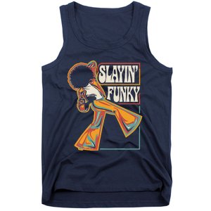 Slayin Funky Retro 1970s Afro Disco Soul Music Tank Top