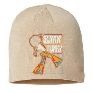 Slayin Funky Retro 1970s Afro Disco Soul Music Sustainable Beanie