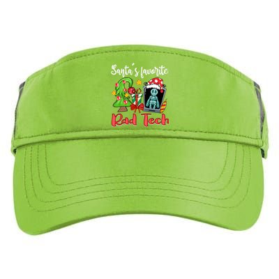 Santa's Favorite Rad Tech X Ray Tech Funny Christmas Holiday Xmas Adult Drive Performance Visor