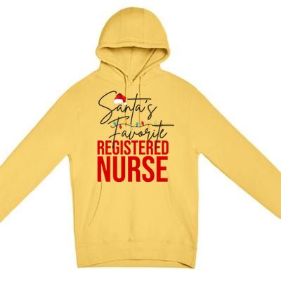 Santa's Favorite Register Nurse Premium Pullover Hoodie