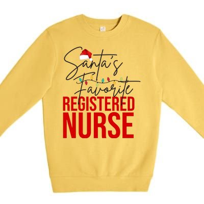 Santa's Favorite Register Nurse Premium Crewneck Sweatshirt