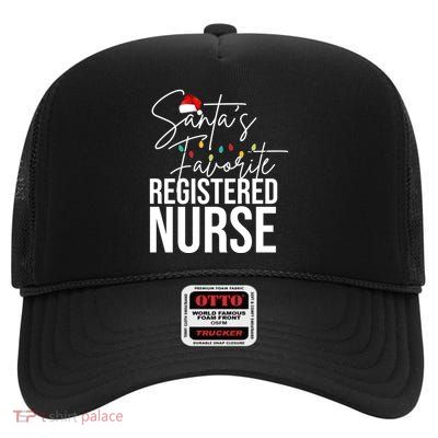 Santa's Favorite Register Nurse High Crown Mesh Back Trucker Hat