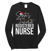 Santa's Favorite Register Nurse Long Sleeve Shirt