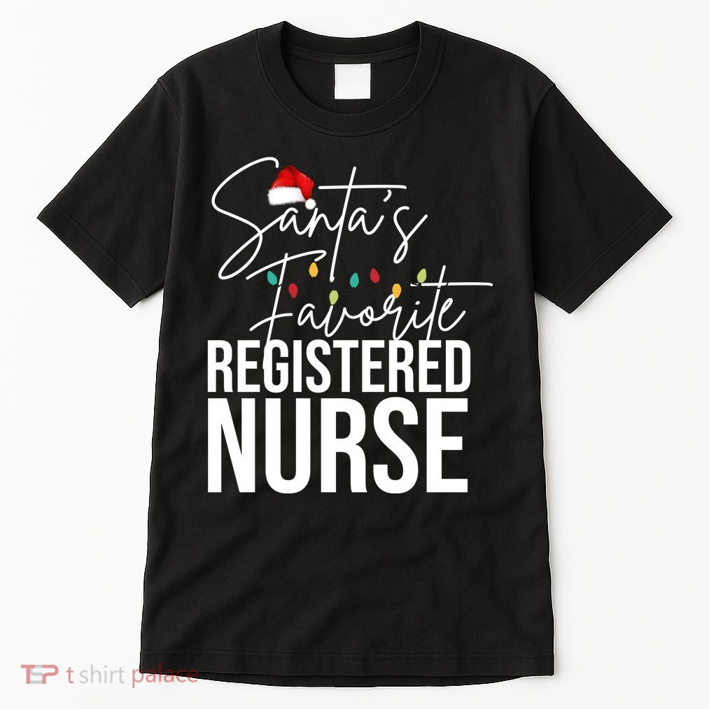 Santa's Favorite Register Nurse Tall T-Shirt