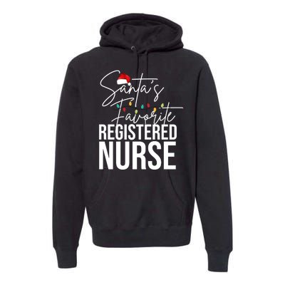 Santa's Favorite Register Nurse Premium Hoodie