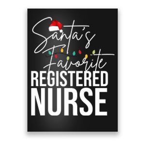 Santa's Favorite Register Nurse Poster