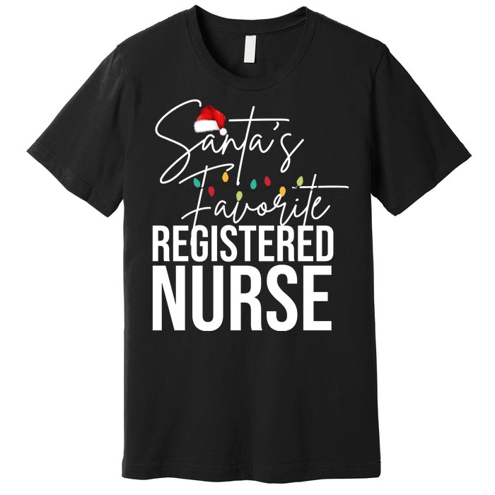 Santa's Favorite Register Nurse Premium T-Shirt