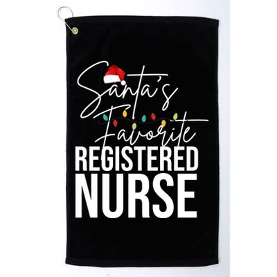 Santa's Favorite Register Nurse Golf Towel