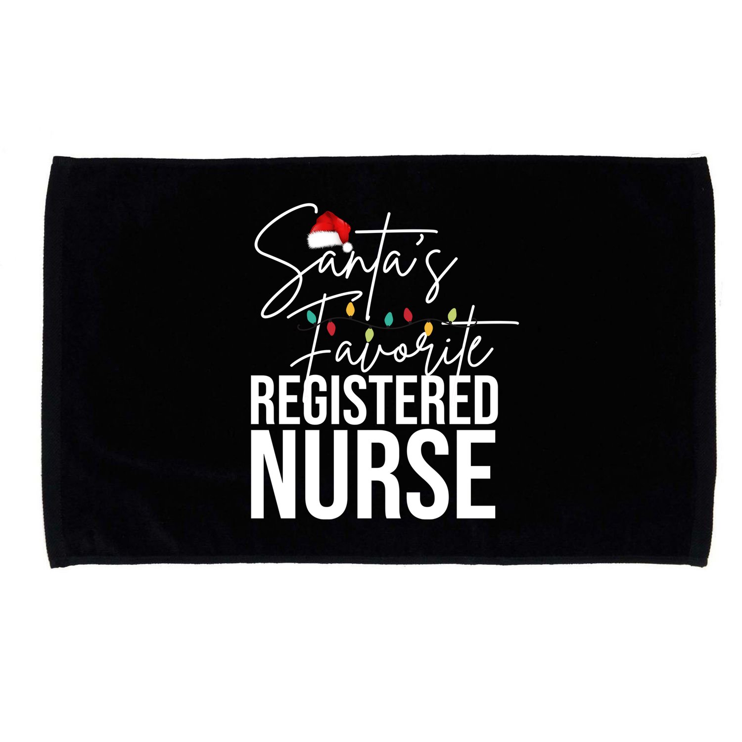 Santa's Favorite Register Nurse Microfiber Hand Towel
