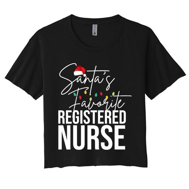 Santa's Favorite Register Nurse Crop Top