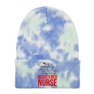 Santa's Favorite Register Nurse Tie Dye 12in Knit Beanie