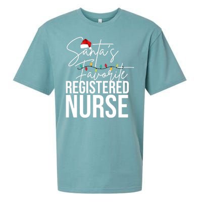 Santa's Favorite Register Nurse Sueded Cloud Jersey T-Shirt