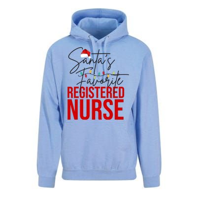 Santa's Favorite Register Nurse Unisex Surf Hoodie