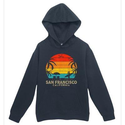 San Francisco Retro Sunset California Summer Lover Beach Urban Pullover Hoodie