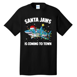 Santa Face Retro Sunglasses Christmas Xmas Tall T-Shirt