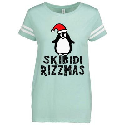 S.K.I.B.I.D.I Funny Rizzmas Season Christmas Santa Penguin Enza Ladies Jersey Football T-Shirt