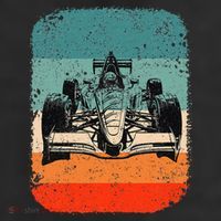 Sunset Formula Racing Race Car Silhouette Cool Comfort Performance Bucket Hat