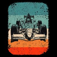 Sunset Formula Racing Race Car Silhouette Cooling Performance Crew T-Shirt