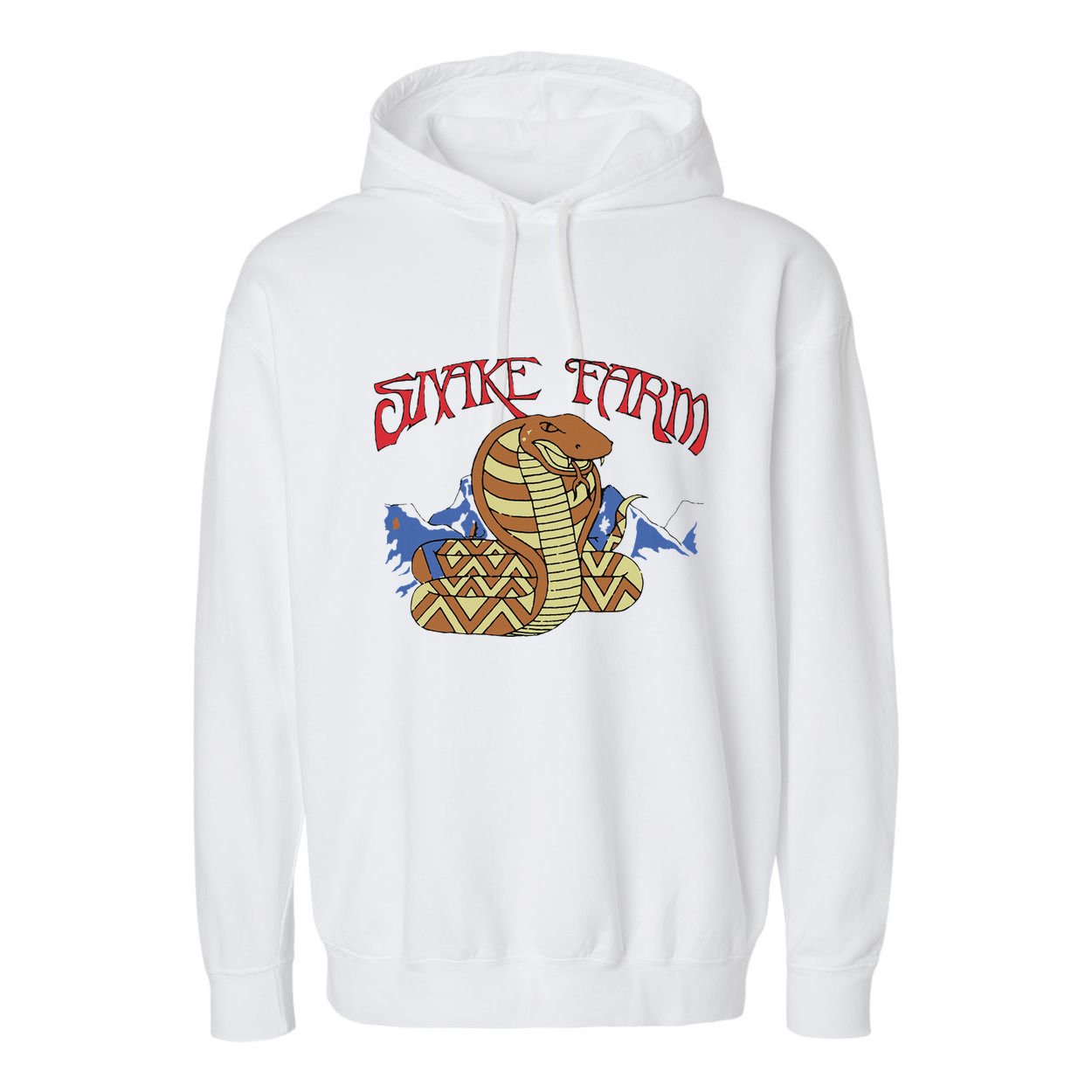 Snake Farm Rock Music Garment-Dyed Fleece Hoodie