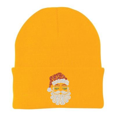 Santa Face Retro Sunglasses Christmas Xmas Knit Cap Winter Beanie