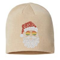 Santa Face Retro Sunglasses Christmas Xmas Sustainable Beanie