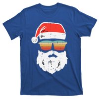 Santa Face Retro Sunglasses Christmas Xmas Gift T-Shirt