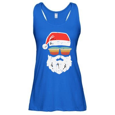 Santa Face Retro Sunglasses Christmas Xmas Gift Ladies Essential Flowy Tank