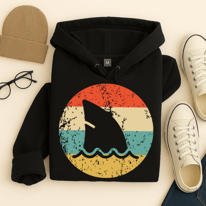 Shark Fin Retro Style Shark Hoodie