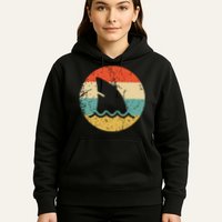 Shark Fin Retro Style Shark Hoodie